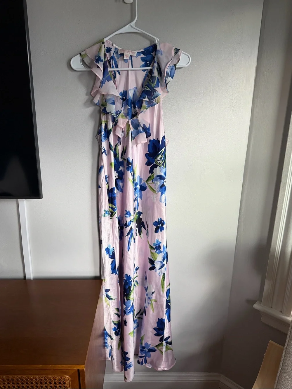 oscar de la renta pink label dress Oscar De La Renta Pink Label A Line Resort Lounge Dress Pink Orange Dots Sz  L